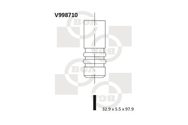 Впускний клапан BGA V998710 - zapix