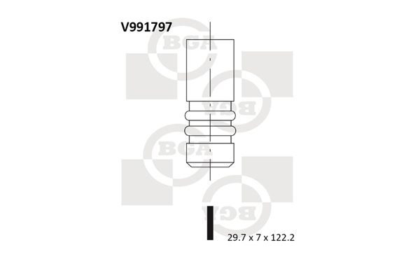 Впускний клапан BGA V991797 - zapix