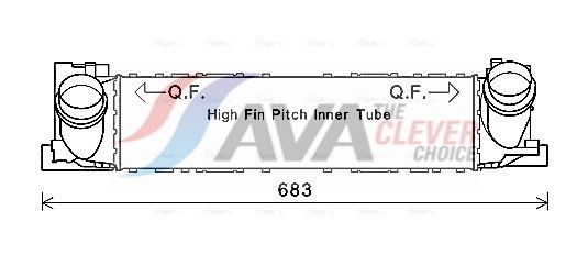 Інтеркулер AVA QUALITY COOLING BW4467 - zapix