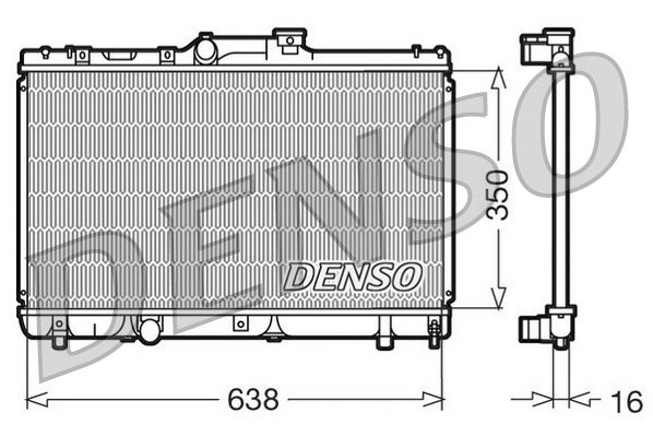 Радіатор охолодження двигуна DENSO DRM50013 - zapix