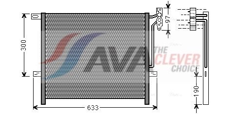 Радіатор кондиціонера AVA QUALITY COOLING BWA5369 - zapix