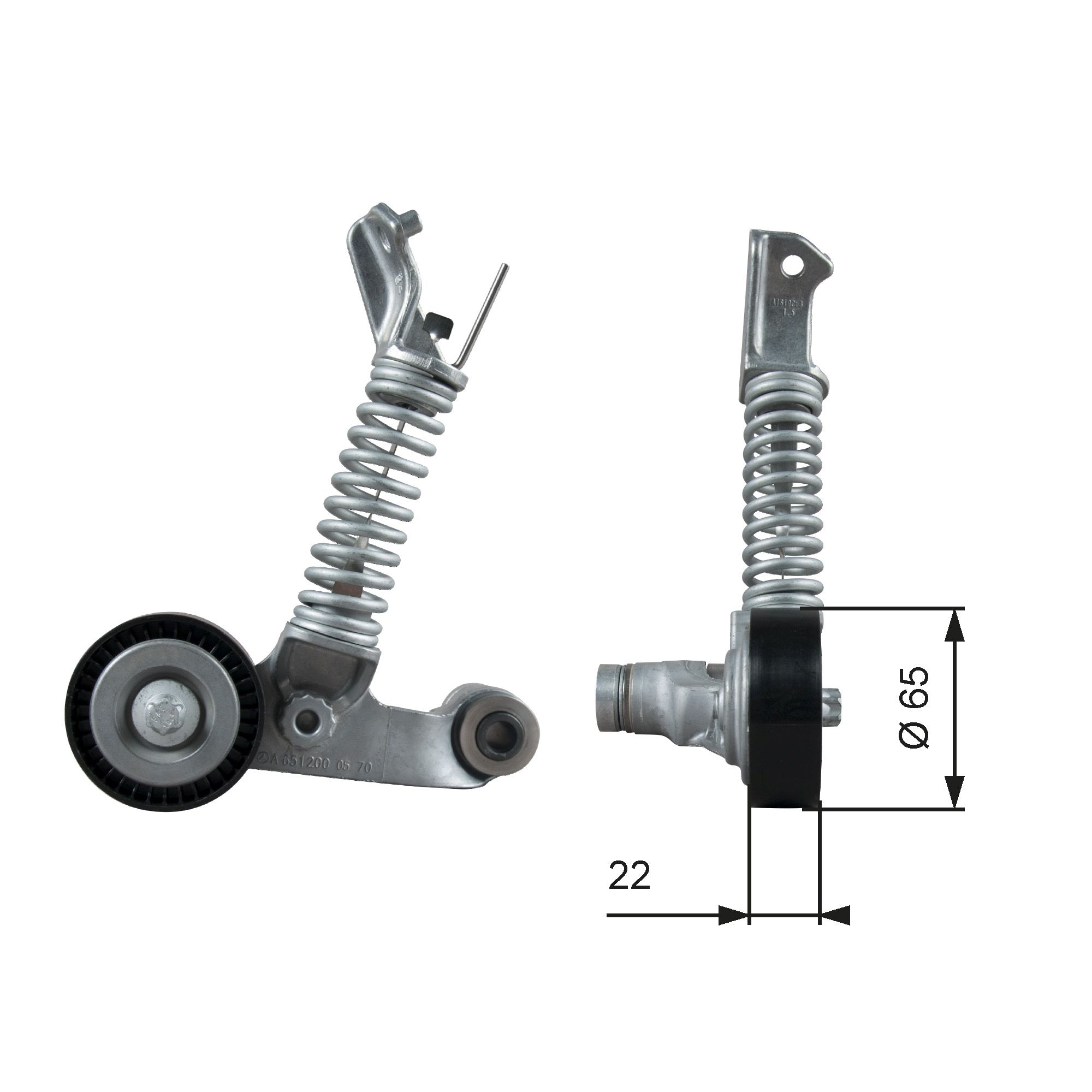 Натяжний пристрій ременя поліклінового GATES T39373 - zapix