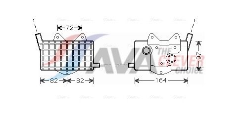 Оливний радіатор двигуна AVA QUALITY COOLING MS3294 - zapix