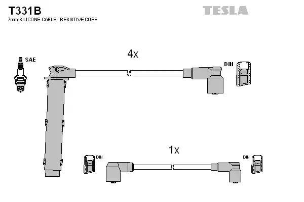Провід високовольтні (к-кт) LAND ROVER FREELANDER I 1.8i (T331B) TESLA BLATNA