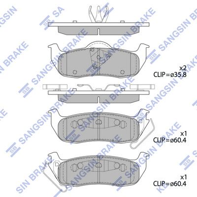 Гальмівні колодки дискові HI-Q SP4244 - zapix