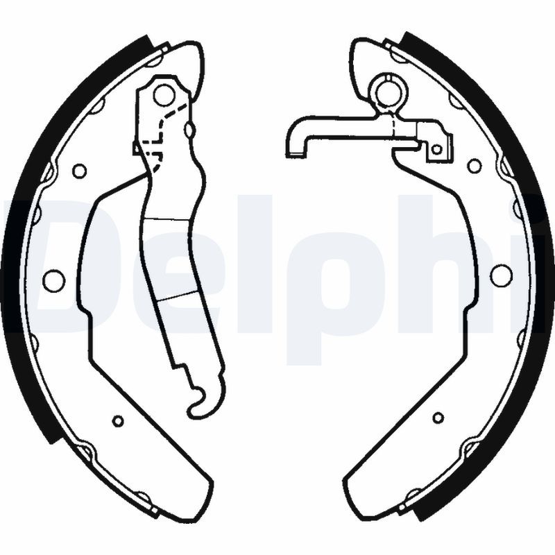 Гальмівні колодки ручника (барабанні) DELPHI LS1301 - zapix