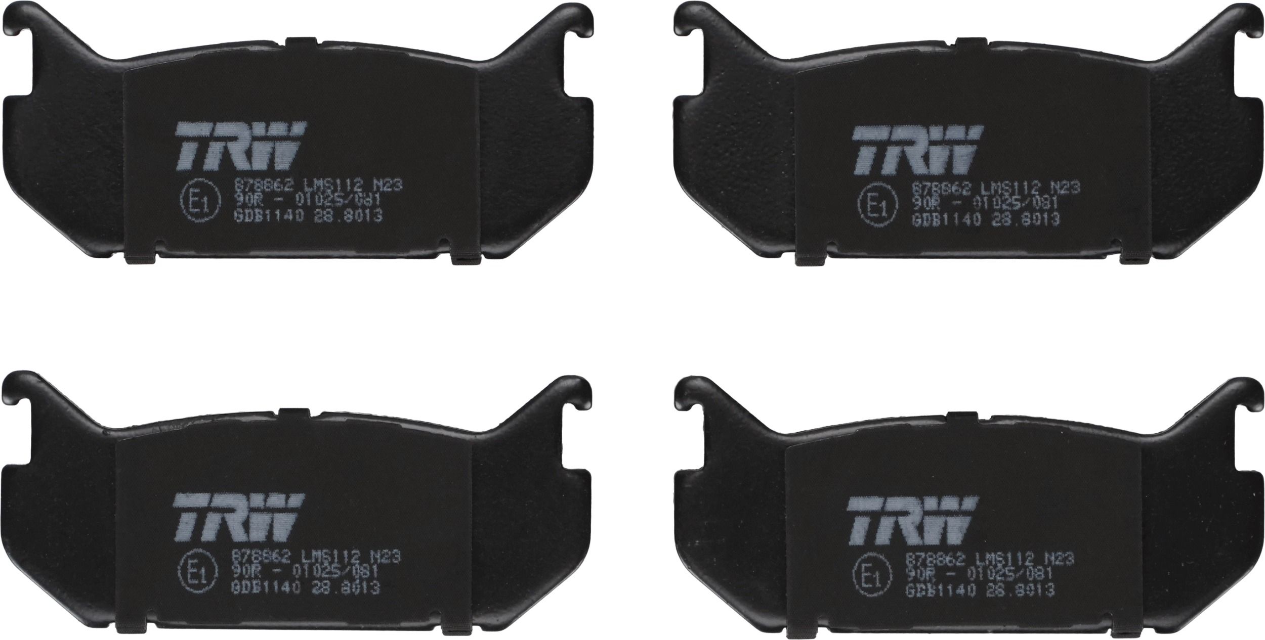 Гальмівні колодки дискові TRW GDB1140 - zapix