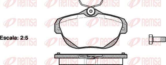 Гальмівні колодки дискові REMSA 120300 - zapix