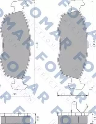 Гальмівні колодки дискові FOMAR FRICTION FO478981 - zapix