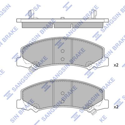 Гальмівні колодки дискові HI-Q SP1443 - zapix