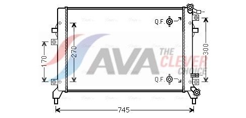 Радіатор охолодження двигуна AVA QUALITY COOLING VN2326 - zapix