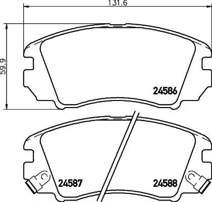 Гальмівні колодки дискові NISSHINBO NP6090 - zapix