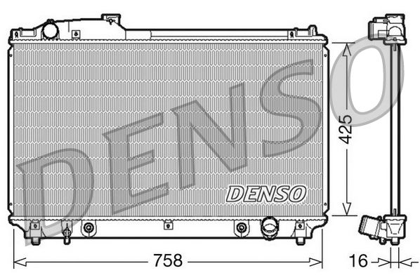 Радіатор охолодження двигуна DENSO DRM51003 - zapix
