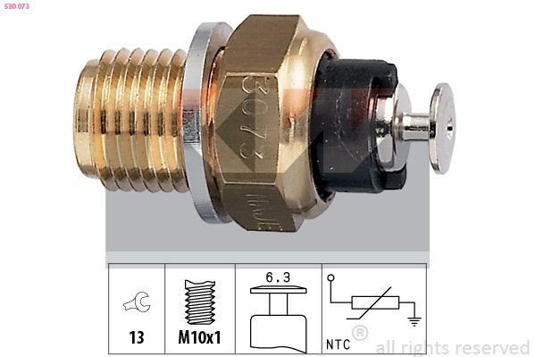 Датчик температури моторної оливи KW 530073 - zapix