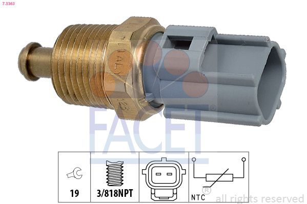 Датчик температури моторної оливи FACET 73363 - zapix