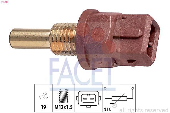 Датчик температури моторної оливи FACET 73248 - zapix