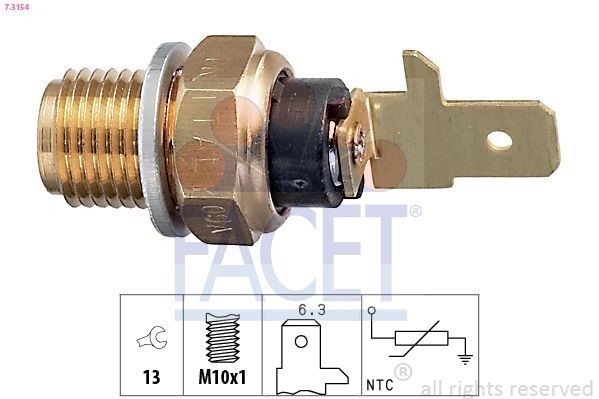 Датчик температури моторної оливи FACET 73154 - zapix