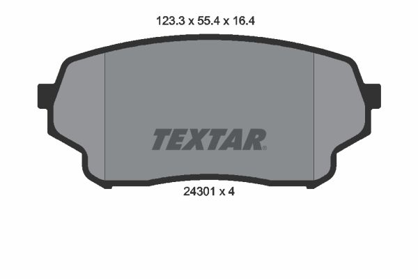 Гальмівні колодки дискові TEXTAR 2430101 - zapix