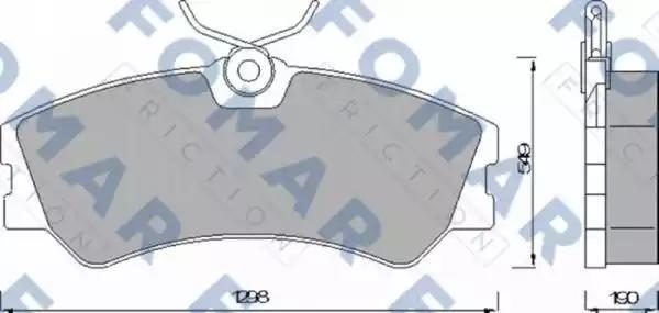 Гальмівні колодки дискові FOMAR FRICTION FO463781 - zapix