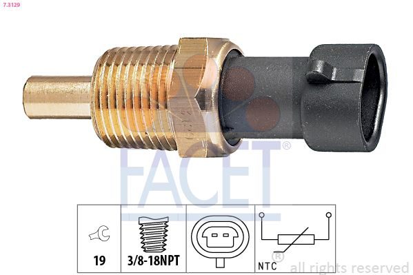 Датчик температури моторної оливи FACET 73129 - zapix