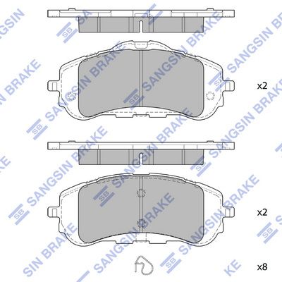 Тормозные колодки дисковые HI-Q SP4210