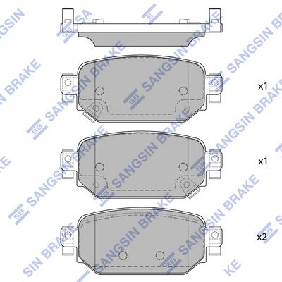 Гальмівні колодки дискові HI-Q SP4178 - zapix