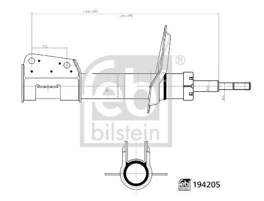 Амортизатор FEBI BILSTEIN 194205 - zapix