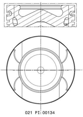Поршень MAHLE 021PI00134000 - zapix