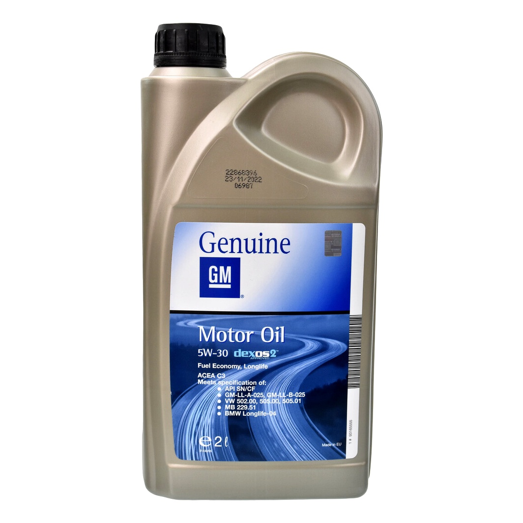 Моторна олива GM Dexos2 5W-30 2 л (93165555) - zapix
